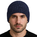 Bismaadh Winter Cuffed Beanie For Men Women FleeceLined Beanie Soft Warm Thick Knit Ski Thermal Cap (In, Alpha, Free Size, Blue