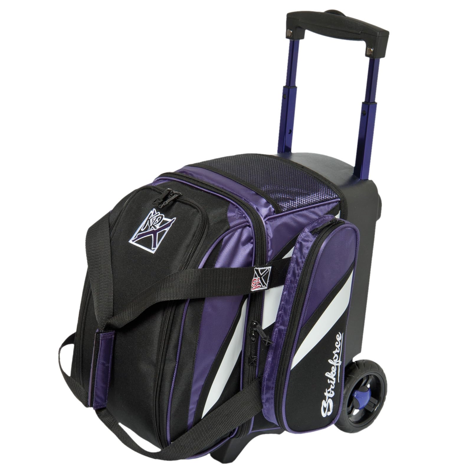 KR Strikeforce Cruiser Single Roller Bowling Bag Purple/White/Black