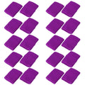 Mallofusa 10 Pack Colorful Sports Basketball Football Absorbent Wristband Party Outdoor Activity (Purple)