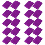 Mallofusa 10 Pack Colorful Sports Basketball Football Absorbent Wristband Party Outdoor Activity (Purple)