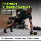 Handbode Hex Dumbbell Rubber Encased Dumbbell Strength Training Hex Dumbbell, Hand Weight For Workout & Exercise/Pair Of 3Lb