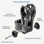 Jeelad Adjustable Mtb Stem 31.8Mm 85 Degree- 90/110/145Mm Aluminum Alloy Mountain Bike Handlebar Riser For Road City Bike Bicycl