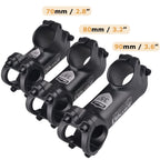 Yapjeb 31.8 Handlebar Stem Riser 35 Degree Bike Stem 70Mm 80Mm 90Mm Bicycle Stem Mtb Stem For Mountain Bike Road Bike Bmx Mtb (3