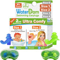 Waterdam Swimming Ear Plugs Great Waterproof Ultra Comfy Earplugs Prevent Swimmer'S Ear (Size 1+2: Toddlers (Blue) & Small&Mediu