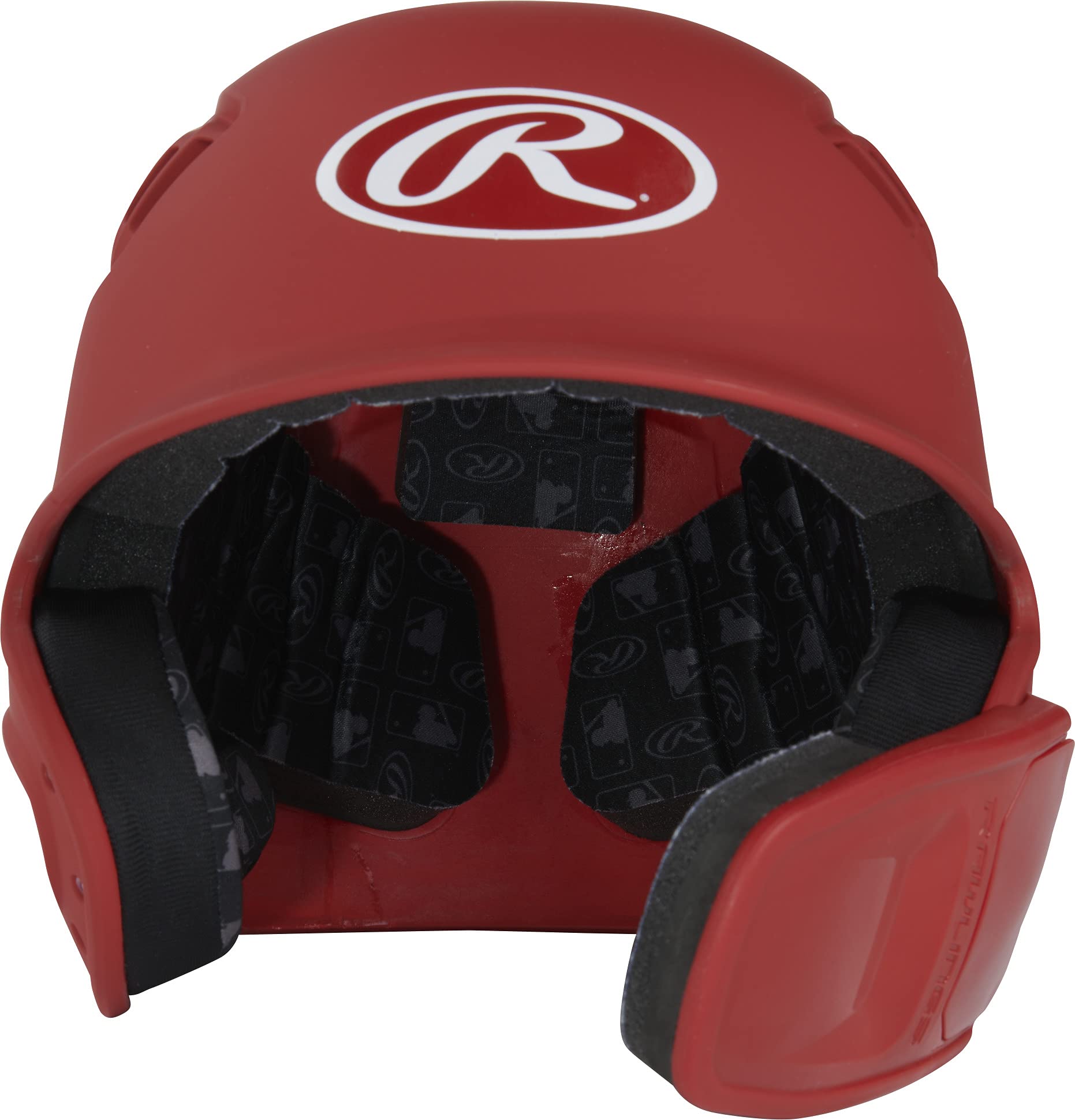 Rawlings | R16 Reversible Ext | Matte Batting Helmet | Reversible Face Guard | Senior | Matte Scarlet