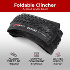 Fincci Oncamp 275 X 210 Bike Tire Foldable 54-584 For Mountain Road Mtb Mud Dirt Offroad Bicycle