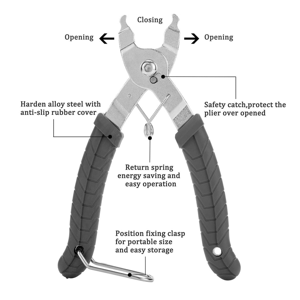 Qkurt Bike Tool Set(3Pcs) Bike Chain Tool Bike Link Plier Chain Checker Perfect Tool For Bike Repair
