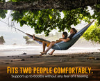 Ryno Tuff Xl 2 Person Camping Hammock With Mosquito Net & Rain Fly - Compact Double Hammock With Bug Net, Tarp, Pocket, Tree Str