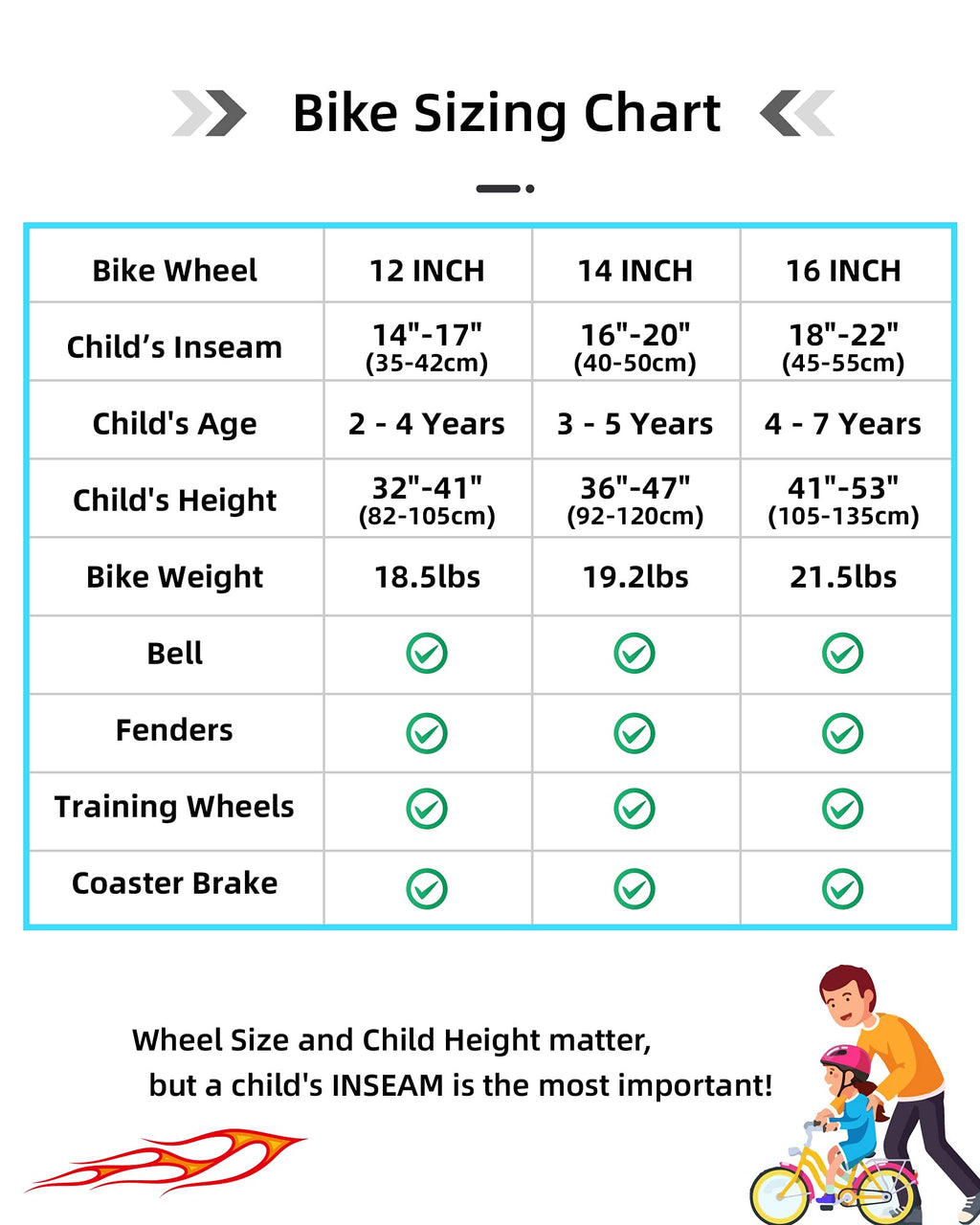Joystar 14 Inch Kids Bike With Training Wheels For Ages 3-5 Years Old Girls Boys Bike Toddler Bike Beach Cruiser Kids Bicycle Bl