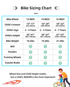 Joystar 14 Inch Kids Bike With Training Wheels For Ages 3-5 Years Old Girls Boys Bike Toddler Bike Beach Cruiser Kids Bicycle Bl