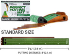 Perfect Practice Putting Mat - Indoor Golf Putting Green With 1/2 Hole Training For Mini Games & Practicing At Home Or In The Of