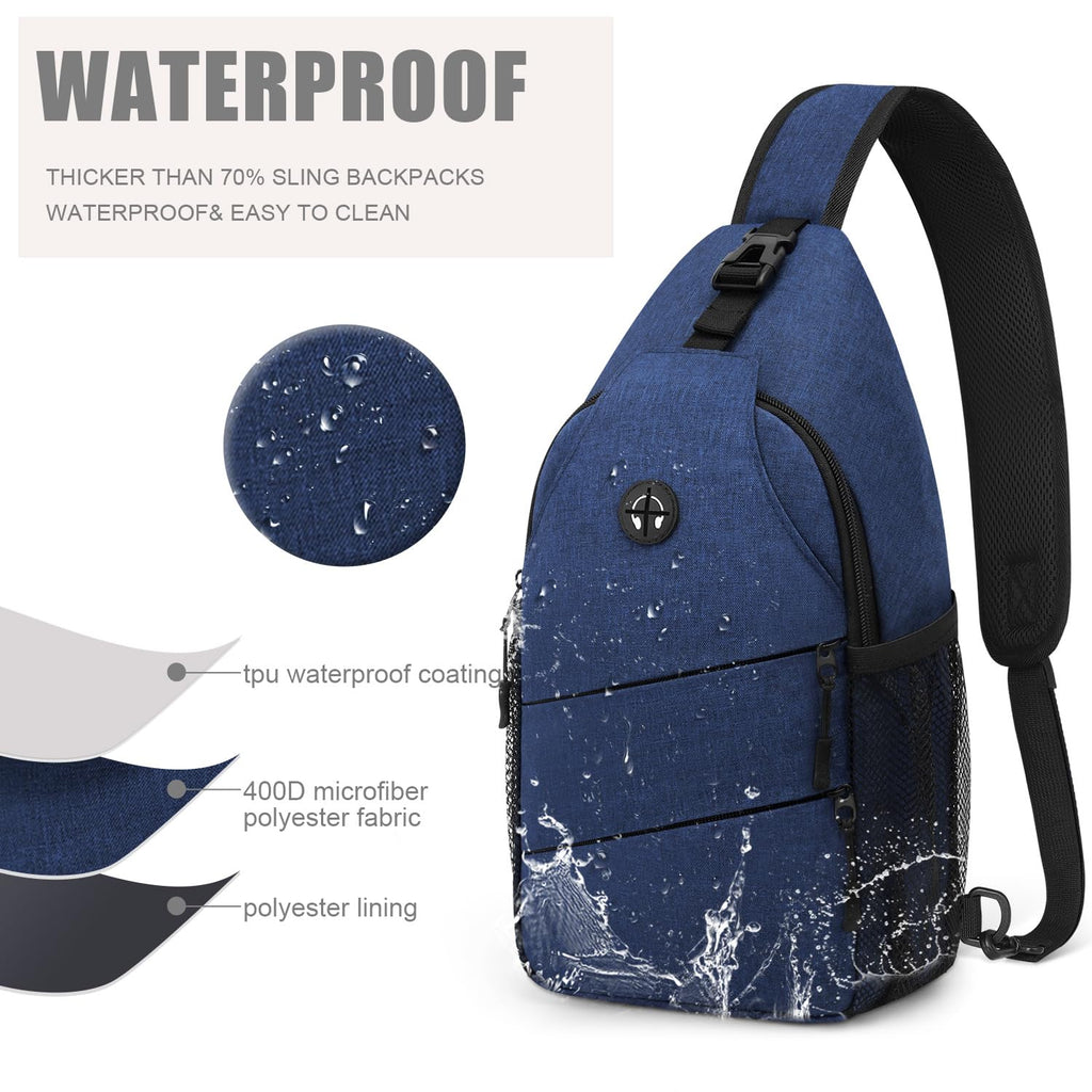 Pritent Crossbody Bags for Women Men Trendy Sling Bag Bakpack Casual Chest Bag with Convertible Shoulder Strap Travel Cross Body