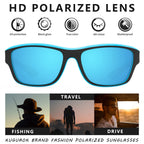 Kuguaok Polarized Sports Sunglasses For Men Driving Cycling Fishing Sun Glasses 100% Uv Protection Goggles