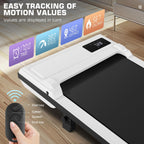 Incline Under Desk Treadmill,4 In 1 Walking Pad Treadmill For Home,2.5Hp Treadmill 300Lb Capacity,Folding Compact Treadmill With