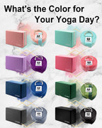 Tumaz Yoga Blocks 2 Pack With Strap Set, High Density/Lightweight Eva Foam Yoga Blocks Or Non-Slip Solid Natural Cork Yoga Block