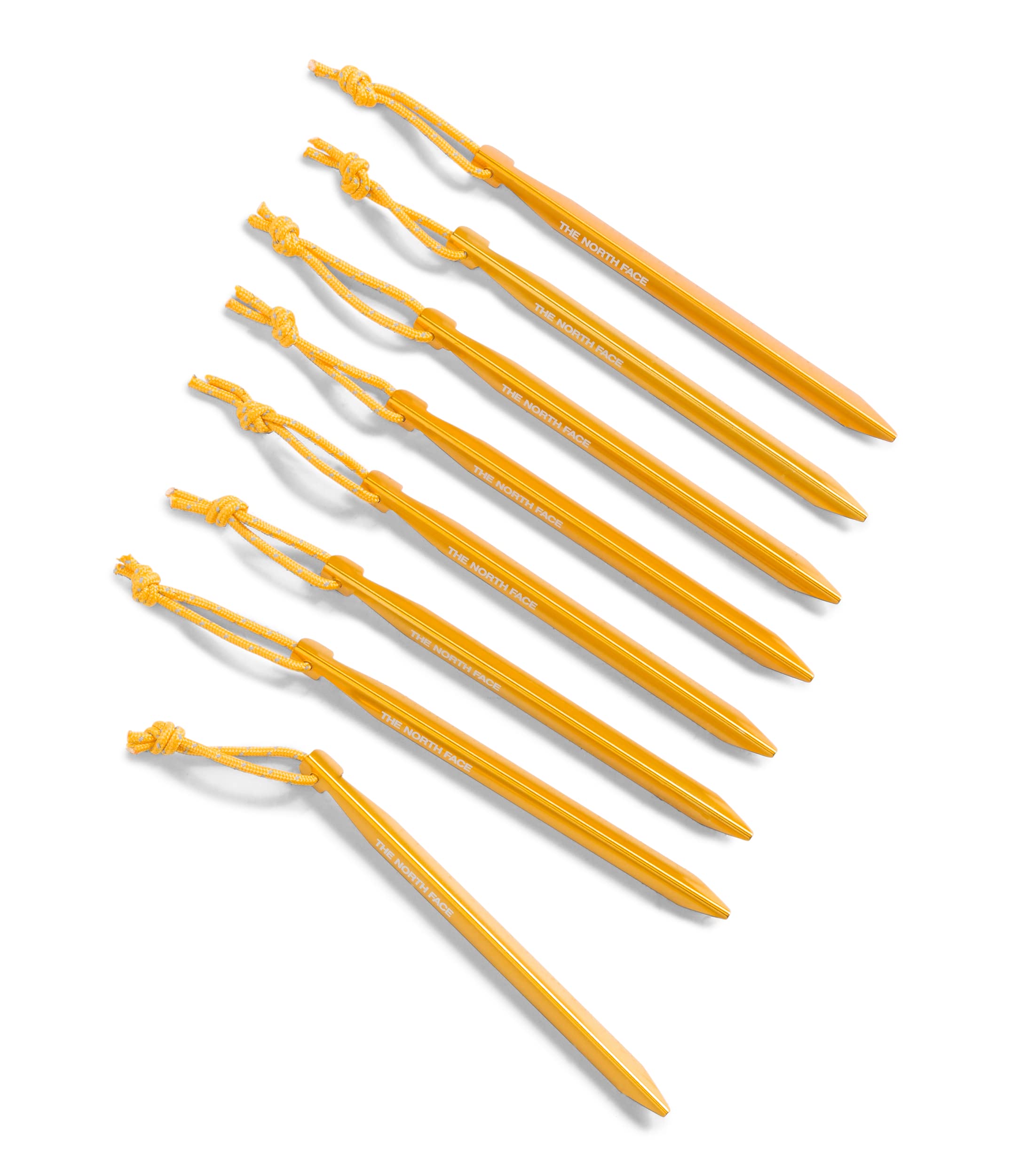 THE NORTH FACE V-Stake M Tent Stakes (8-Pack) - Aluminum Ground Anchors for Camping, Lightweight, Heavy Duty Strength, Summit Go