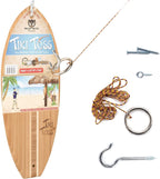 Tiki Toss Ring Toss Game For Adults - 13 Inch Surfboard Edition - Hook And Ring Game For Outdoor & Indoor Use, Gift For Husband,