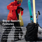 Osprey Soelden 32L Mens Ski and Snowboard Backpack, Black