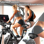 Oversized Comfort Seat Cushion Compatible With Peloton, Spin Bike, Road Or Exercise Bikes, Bicycle Wide Saddle Replacement For M