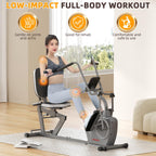 Vanswe Recumbent Exercise Bike For Adults Seniors - Recumbent Bikes For Home With Magnetic Resistance, Bluetooth And App Connect