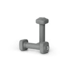 Tone Fitness 3 lb Neoprene Dumbbell Pair for Home Workouts - Non-Slip Design - Gray