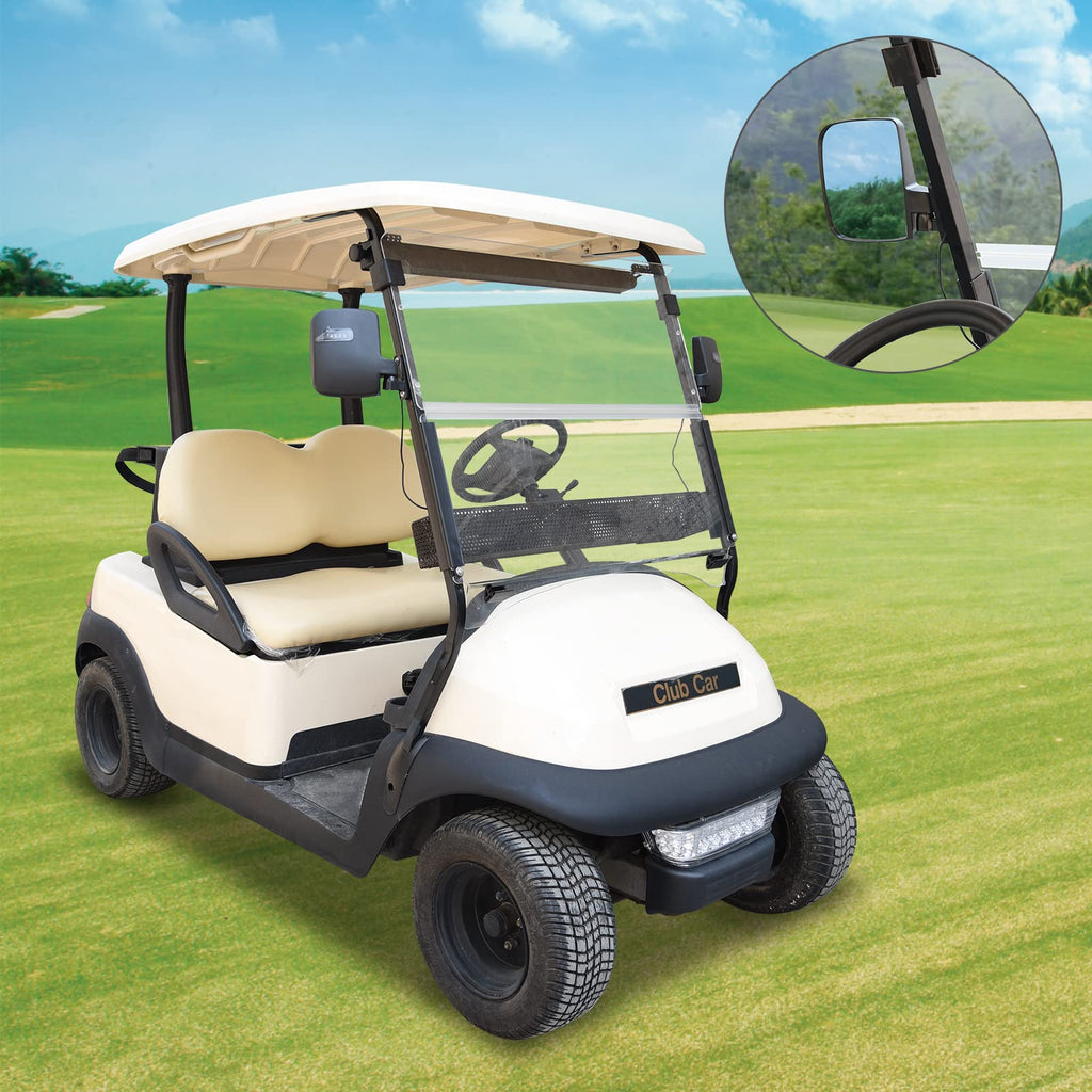 Shuran Golf Cart Mirror Universal Golf Cart Side Mirrors With Turn Signal Light Rear View Mirrors For Club Car Ezgo Yamaha