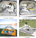 Saygogo Suv Air Mattress Camping Bed Cushion Pillow - Inflatable Thickened Car Air Bed With Air Pump Portable Sleeping Pad Mattr