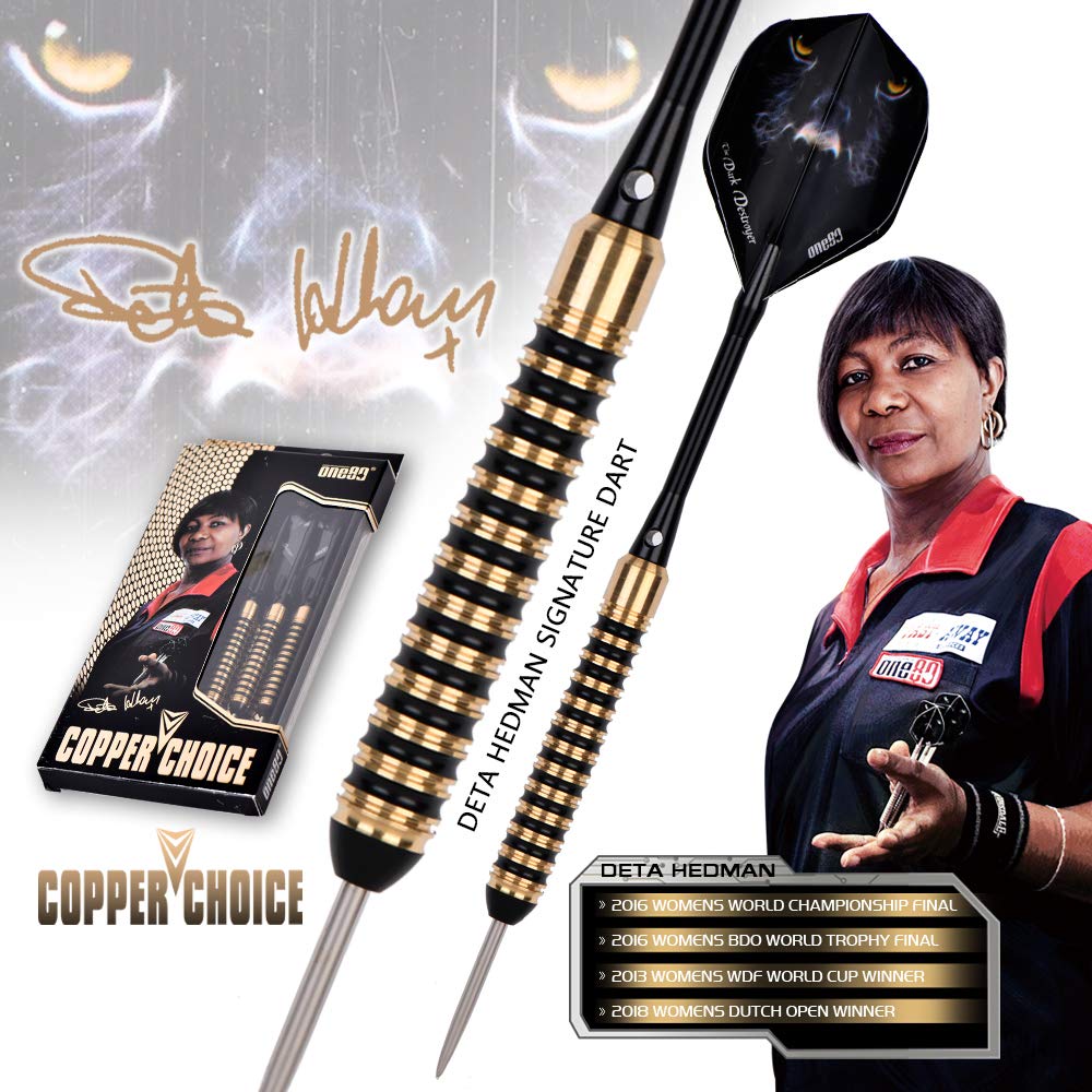 One80 ?He Dark Destroyerprofessional Steel Tip Dart 6 Barrels In Two Styles(20/22G) With Aluminum Shafts, Thick Flight, Slim Cas