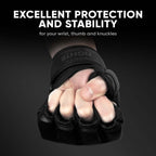 Fightra Pro Mma Gloves For Grappling Sparring Training, Kickboxing Martial Arts Muay Thai Punching Bag Mitt Training Boxing For