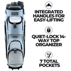 Izzo Golf Vault Golf Cart Bag - Grey