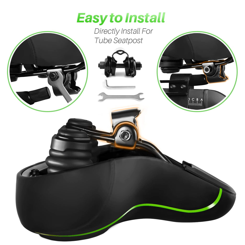 Oversized Bike Seat For Peloton Bike & Bike+, Comfort Seat Cushion Compatible With Peloton, Spin Bike, Road Or Exercise Bikes, B