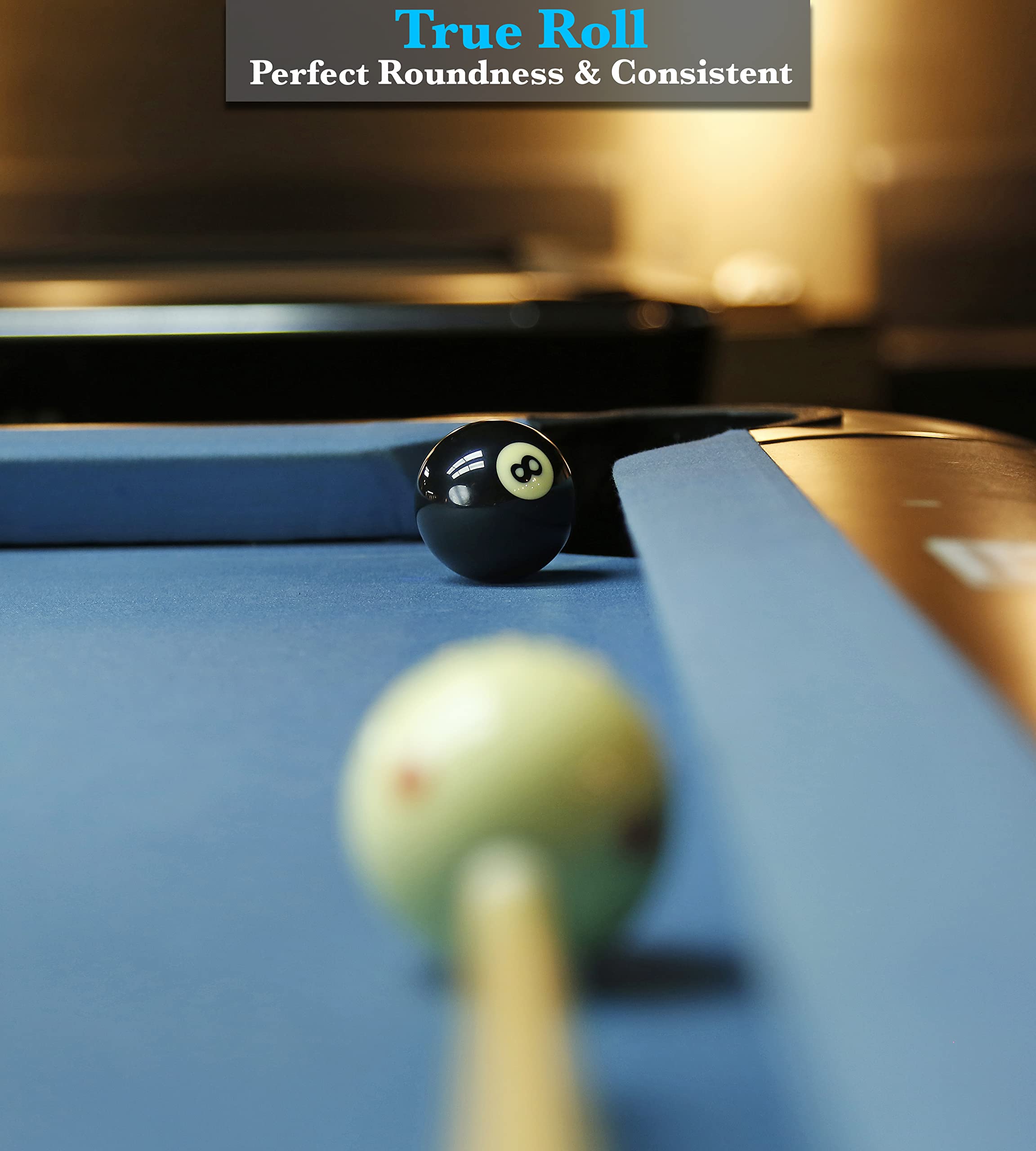 Japer Bees Classic Pool Balls Billiard Set, Regulation Size Billiard Balls Resin Ball