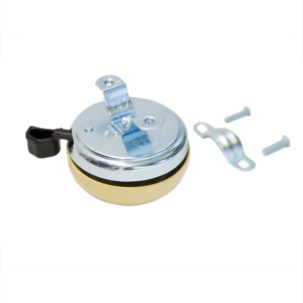 Firmstrong Classic Beach Cruiser Bicycle Bell, Vanilla