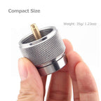 Hamans Propane Adapter Camping Stove Adapter Gas Adapter Converter Outdoor Propane Small Tank Input En417 Valve Output Cylinder