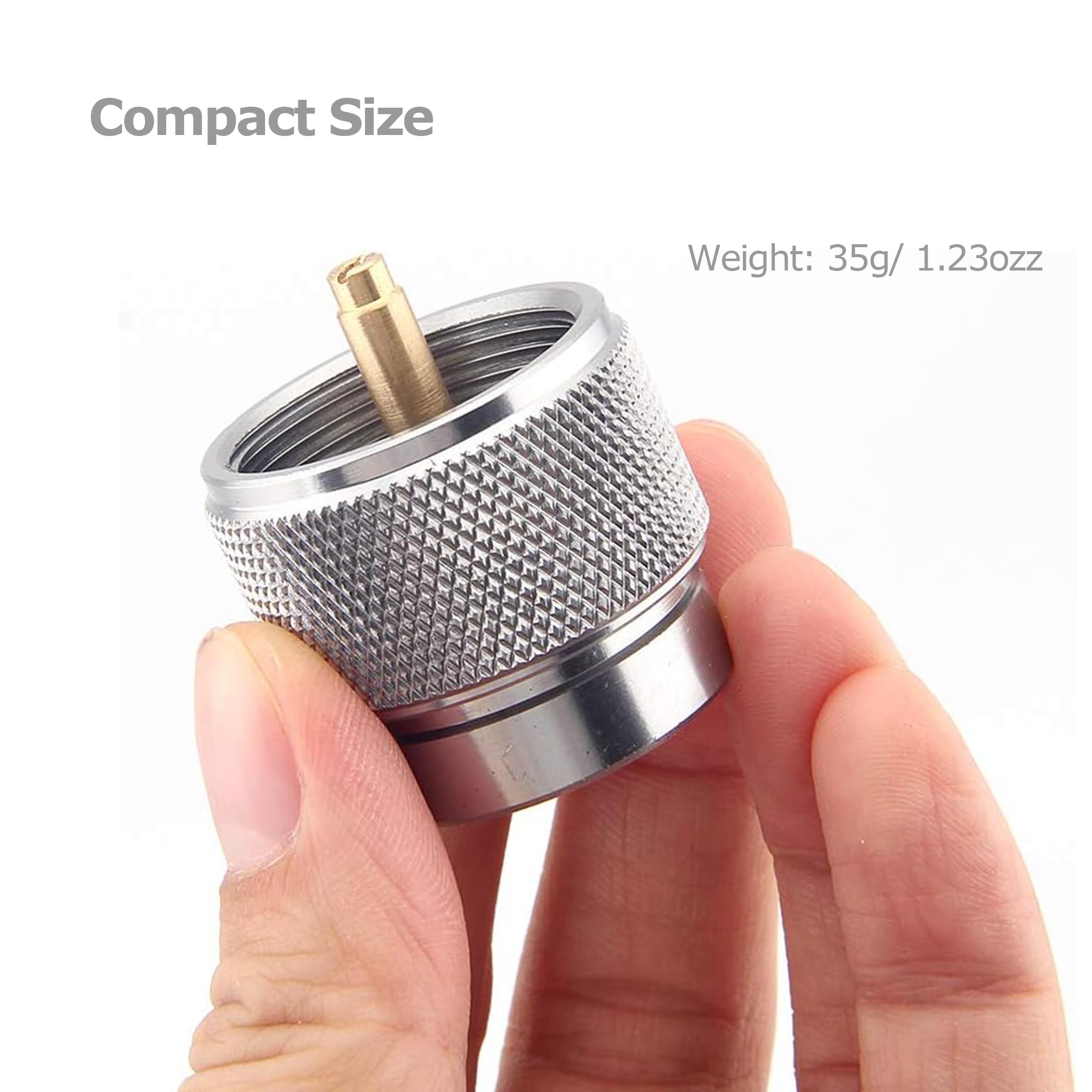 Hamans Propane Adapter Camping Stove Adapter Gas Adapter Converter Outdoor Propane Small Tank Input En417 Valve Output Cylinder