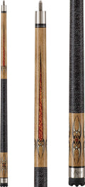 Viper By Gld Products Sinister 58'' 2-Piece Billiard/Pool Cue, Natural Ash With Amber/Black Points, 18 Ounce,50-1252-18