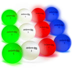 Gosports Light Up Led Golf Balls 12 Pack - Impact Activated With 10 Minute Timer