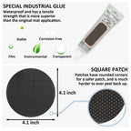 Ifeolo Trampoline Patch Repair Kit 4 Inch Circle On Patches  Repair Trampoline Mat Tear Or Hole In A Trampoline Mat - Pack Of 2