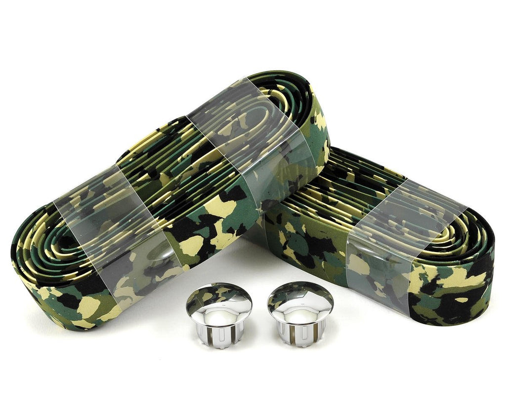 Serfas Cork Bar Tape, Camo/Green