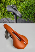 Gorix Bike Saddle Seat Comfortable Cushion With Rail Mountain Road Bicycle For Men And Women (Gx-C19) (Black   Orange)