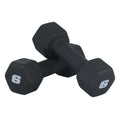 Cap Barbell Neoprene Dumbbell Weights, 6 Lb Pair, Black