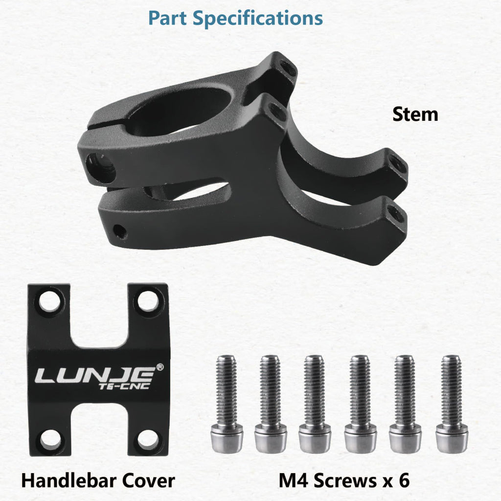 Jeelad Bike Stem 25.4/31.8 45Mm Mountain Bike Bicycle Stem Short Handlebar Stem Riser For Most Bicycle, Road Bike, Mtb, Bmx, Cyc