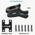 Jeelad Bike Stem 25.4/31.8 45Mm Mountain Bike Bicycle Stem Short Handlebar Stem Riser For Most Bicycle, Road Bike, Mtb, Bmx, Cyc