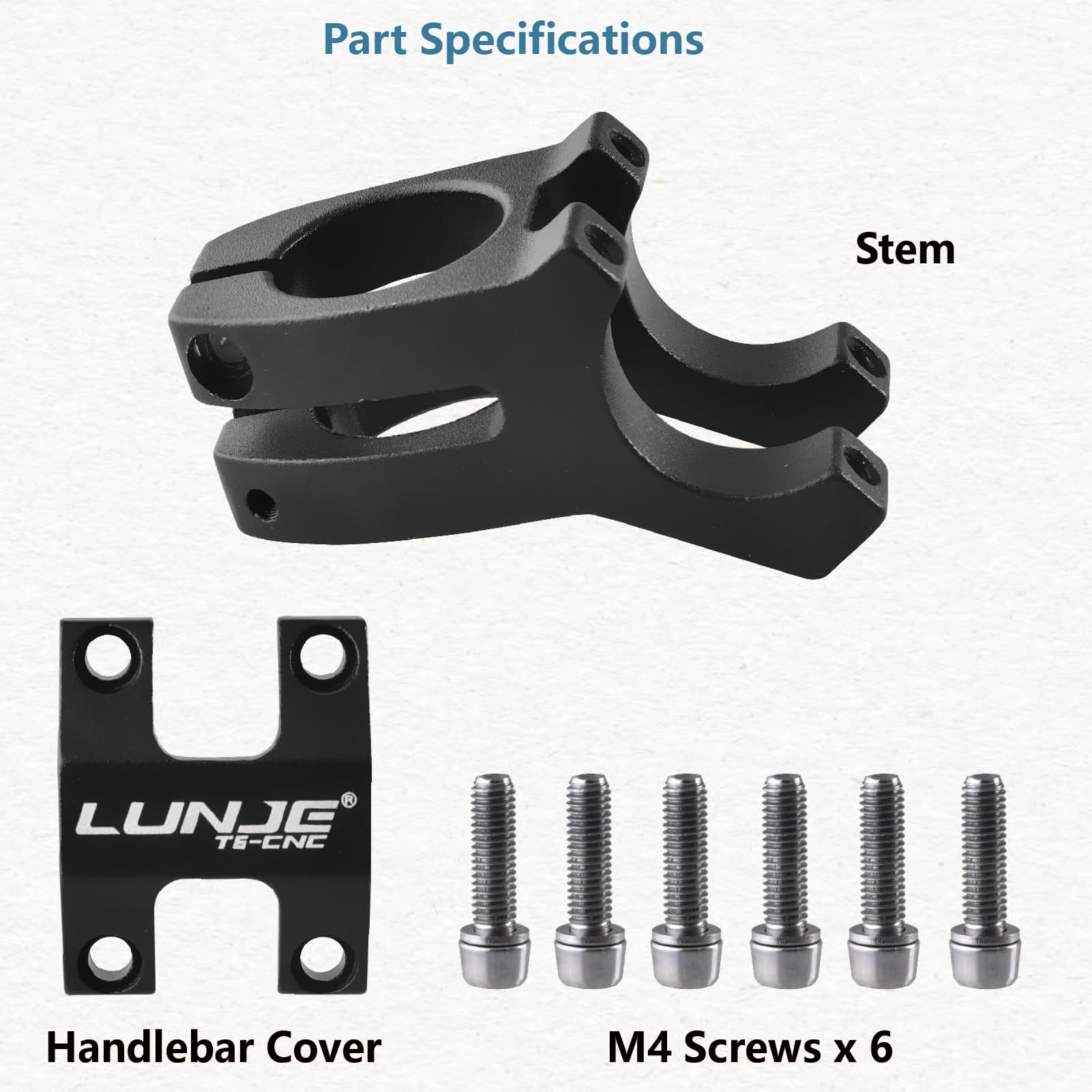 Jeelad Bike Stem 25.4/31.8 45Mm Mountain Bike Bicycle Stem Short Handlebar Stem Riser For Most Bicycle, Road Bike, Mtb, Bmx, Cyc