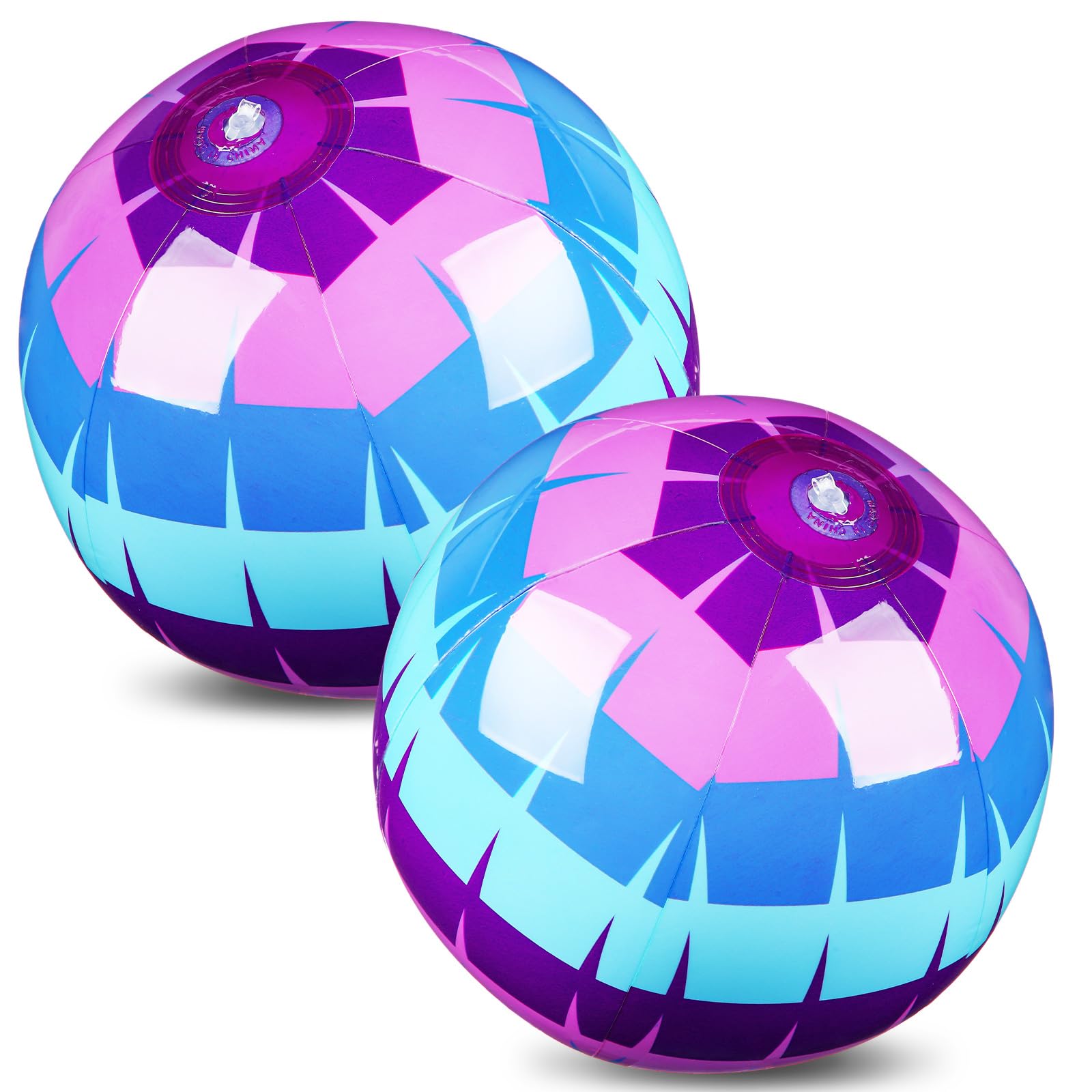 Hollowfly 4 Pack Video Game Themed Beach Ball for Kids 11.8 Bulk for Summer Pool and Beach Game Gifts Pinata Gaming Birthday Par