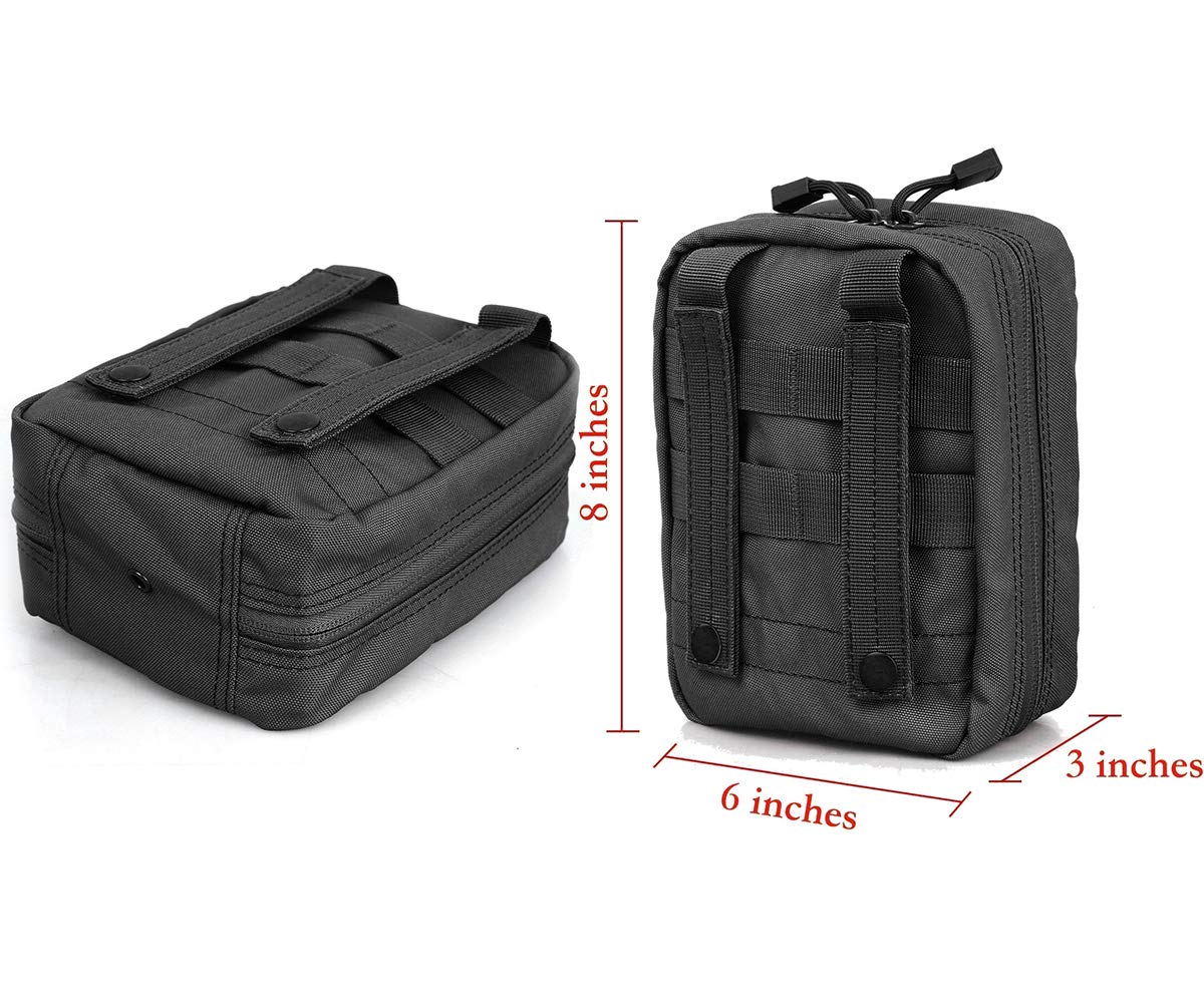Emt Pouch Molle Ifak Pouch Tactical Molle Medical First Aid Kit Utility Pouch Carlebben (With Medical Supplies)