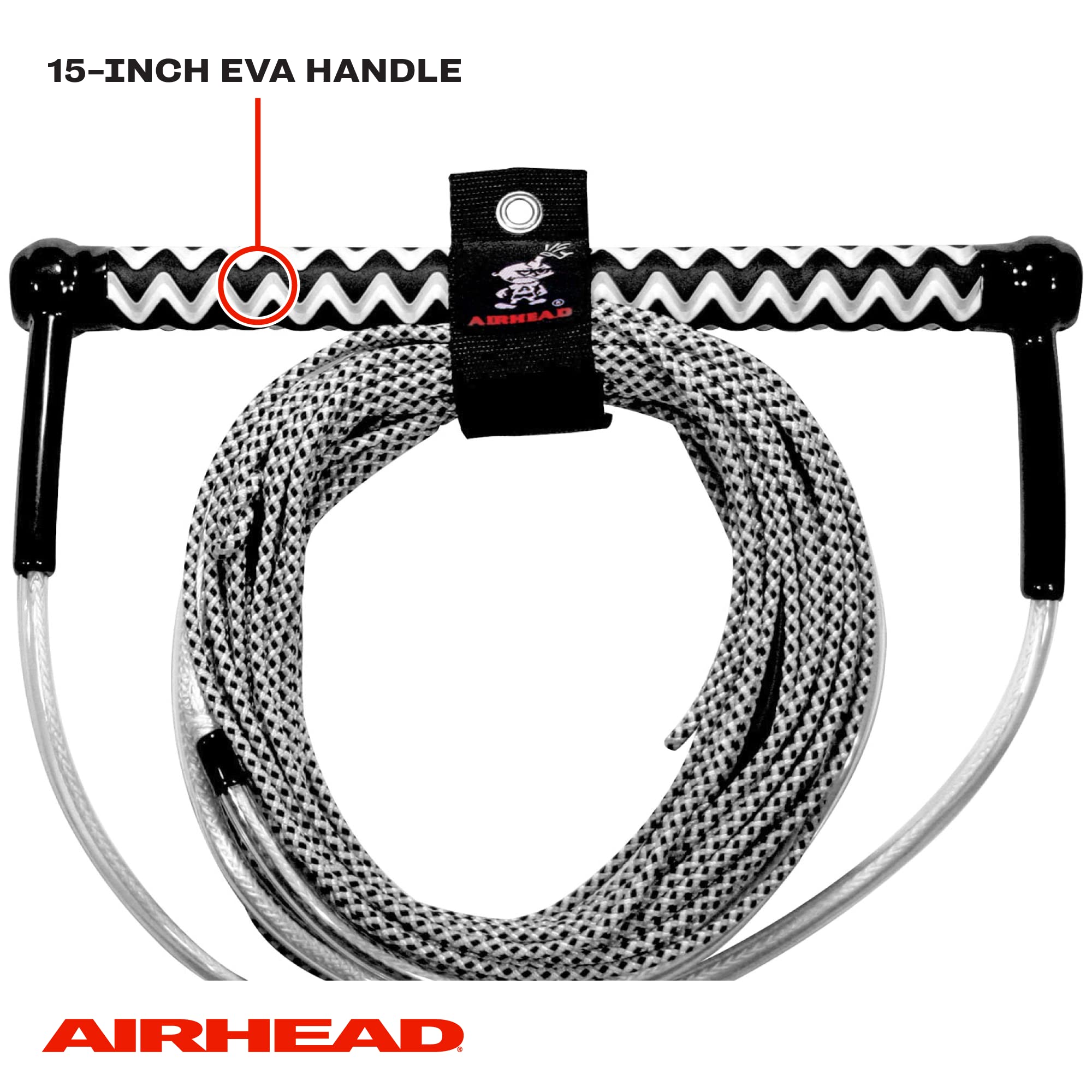 Airhead Spectra Fusion Wakeboard Rope, 4 Sections, 70-Feet