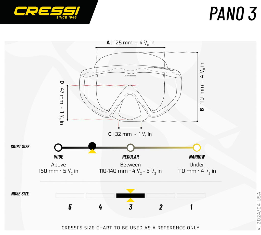 Cressi Pano 3, Clear/Purple