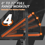 XDDIAS Weight Bench, 6 In 1 Bench Press Squat Rack Weight Bench With Leg Extension And Leg Curl, Weight Benches For Home Gym Wit