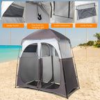 Vingli 2 Room Shower Tent, 7.5 Ft Instant Pop Up Shelter With Carrying Bag, Privacy Changing Room Tent, Perfect For Portable Toi